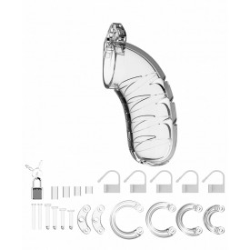 Прозрачный мужской пояс верности Model 04 Chastity 4.5" Cock Cage