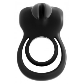 Черное эрекционное кольцо VeDO Thunder Bunny
