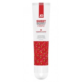 Стимулирующий клиторальный гель со вкусом клубники JO Sweet Berry Heat - 10 мл.